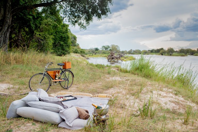 Romantic river side picnic at Matetsi Victoria Falls